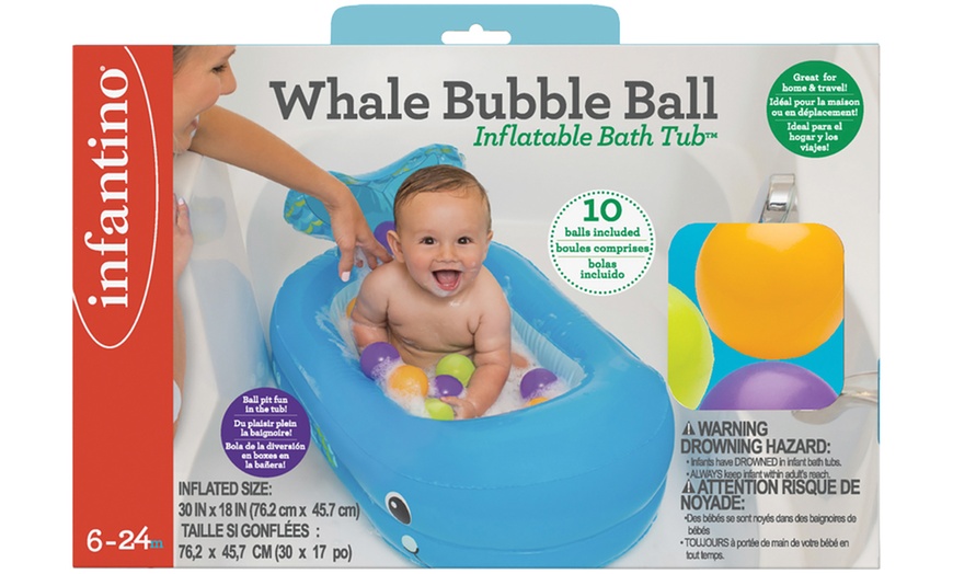 Image 3: Infantino Whale Bath Tub