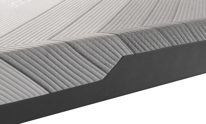 Image 3: Matelas Sampur hybride mémoire de forme gel, tissu bambou et charbon