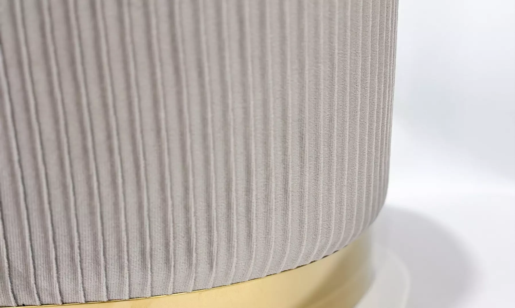 Lote de 3 pufs con tapizado de terciopelo y espacio de almacenamiento