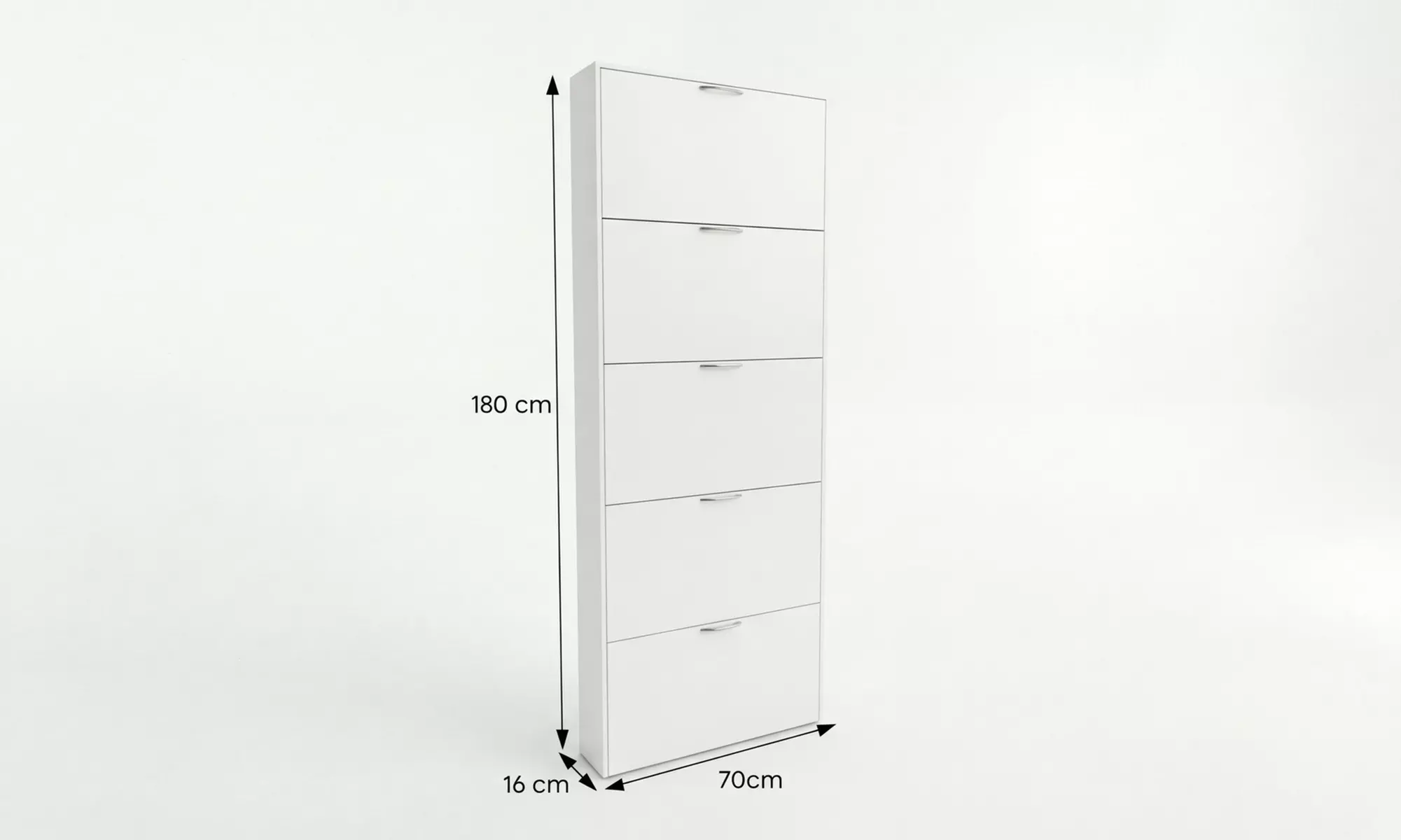 Scarpiera salvaspazio ultraslim a 5 ante