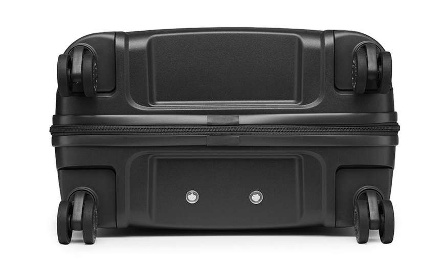 Image 3: Kono 24-Inch Colourful PP Hardshell Suitcase with TSA Lock