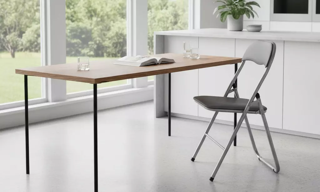 Set 6 sedie pieghevoli con struttura in acciaio Camillo Rigamonti srl