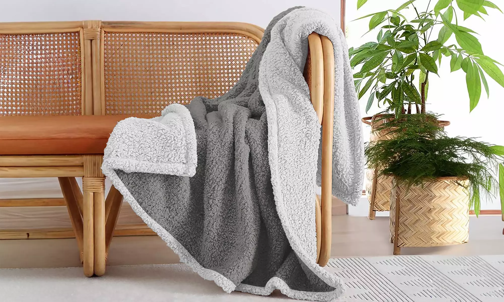 Calda coperta in sherpa Stubai