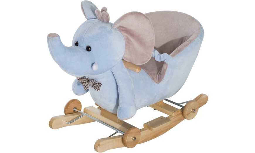 Image 1: Ride-On Rocking Elephant Toy