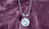 Paris Jewelry 24k White Gold Plated 4 Cttw Round 18 Inch Aquamarine Necklace
