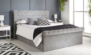 Chesterfield Ottoman Storage Bed with Optional Mattress