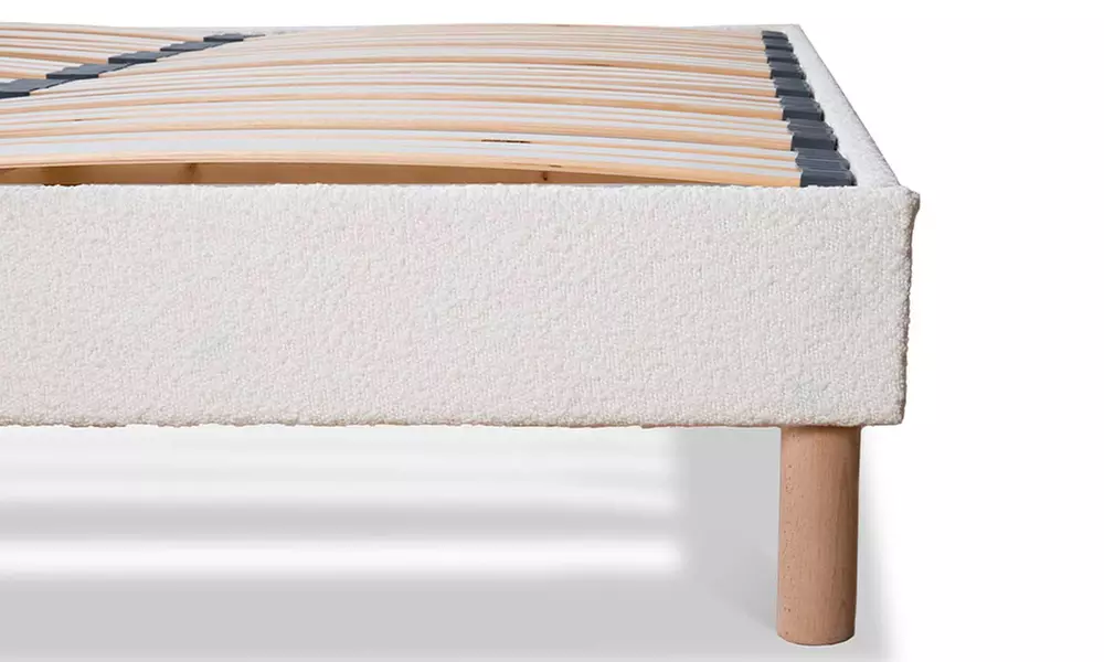 Sommier Bianca en laine bouclée, tehnologie tri-lattes