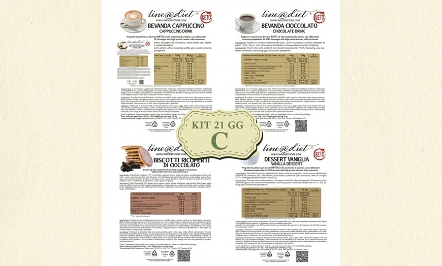 Image 6: Coffret "Keto Line" 21 jours avec guide nutritionnel Lineadiet