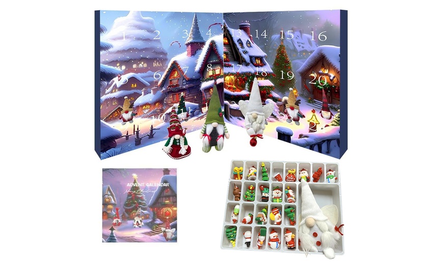 Image 14: Christmas Gnome, Countdown or DIY Bracelet Necklace Advent Calendar