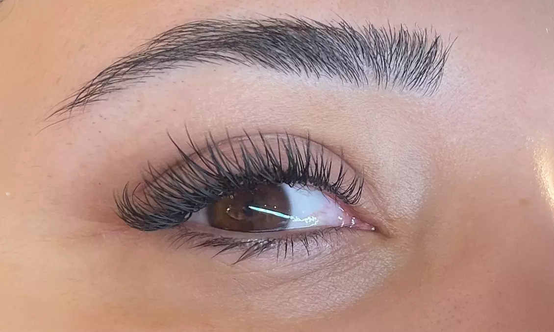 Classic or Volume Full Set of Eyelash Extensions with One Touch-Up