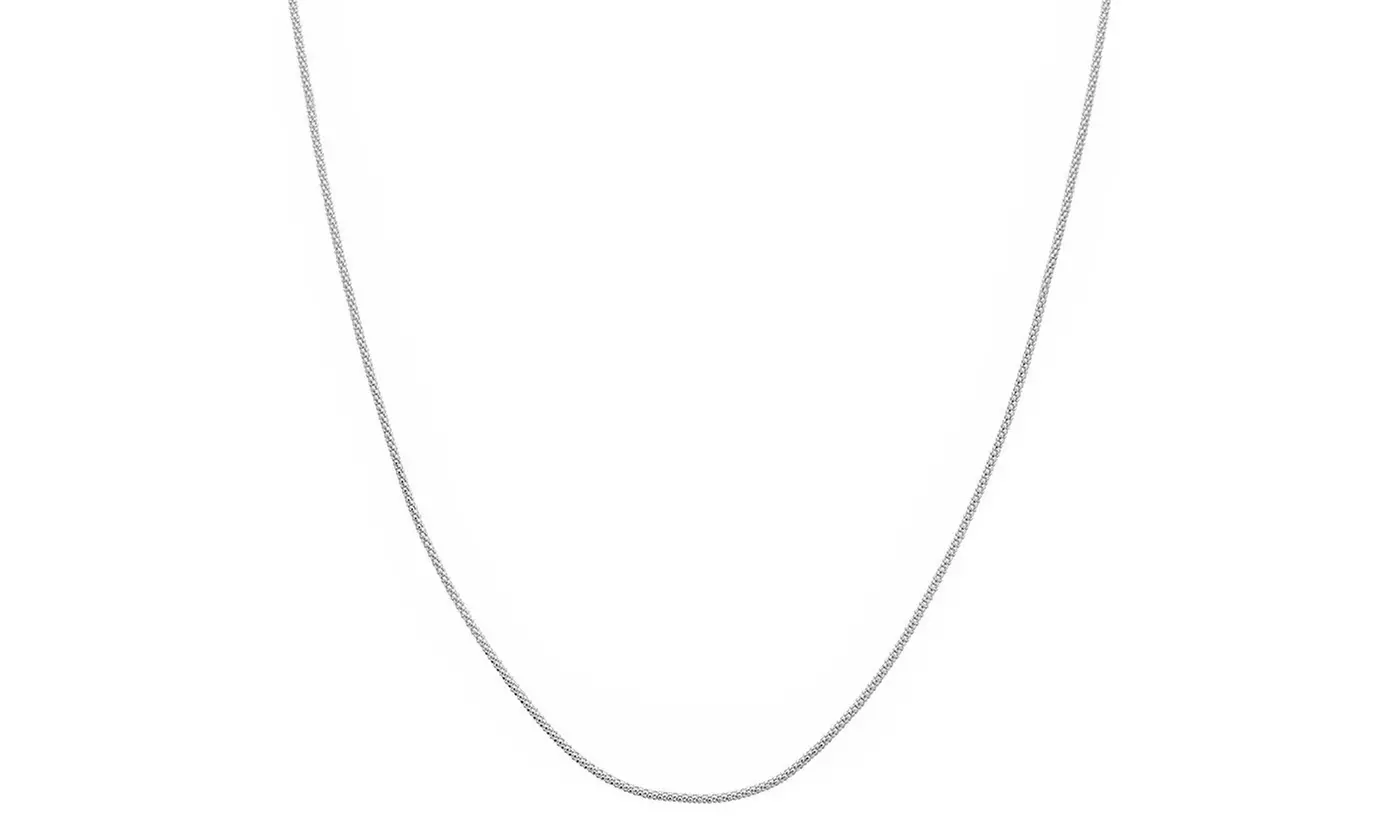 Classic Thin Popcorn Chain Necklace By Paolo Fortelini