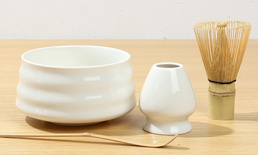 Image 4: Four-Piece Traditional Japanese Matcha Tea Set