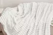 Faux Rabbit Fur Waffle Throw - Super Soft, Luxury Blanket - Image 3