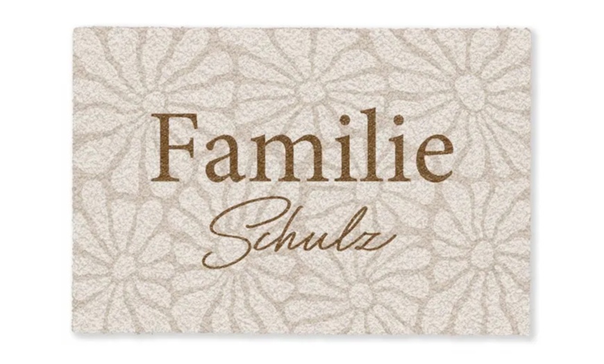 Image 3: Fußmatte mit Namen in Design nach Wahl