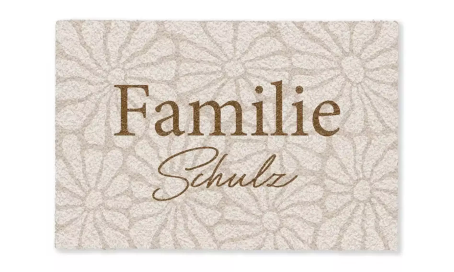 Fußmatte mit Namen in Design nach Wahl