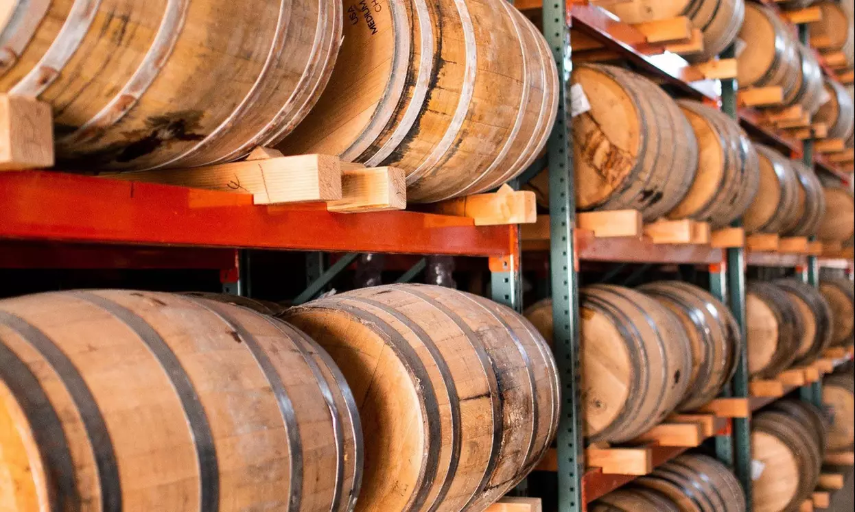 Distillery Tour with Take Home Whiskey Glasses & Naked Mixers Bottle