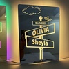 Image 10: Custom LED Name Mirror from Justyling