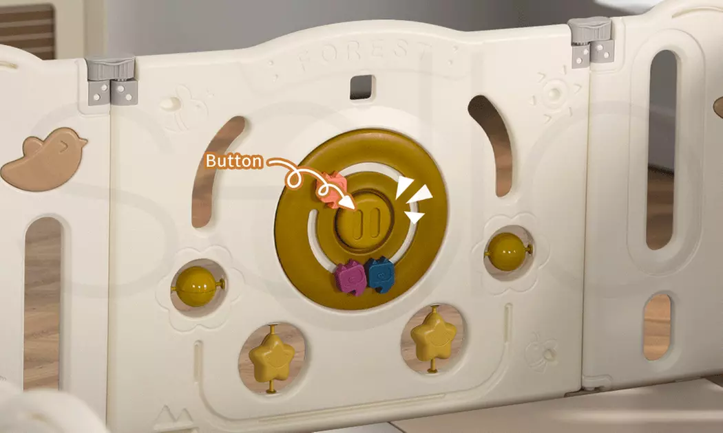 Dekko Modular HDPE Kids Playpen with Safety Gate