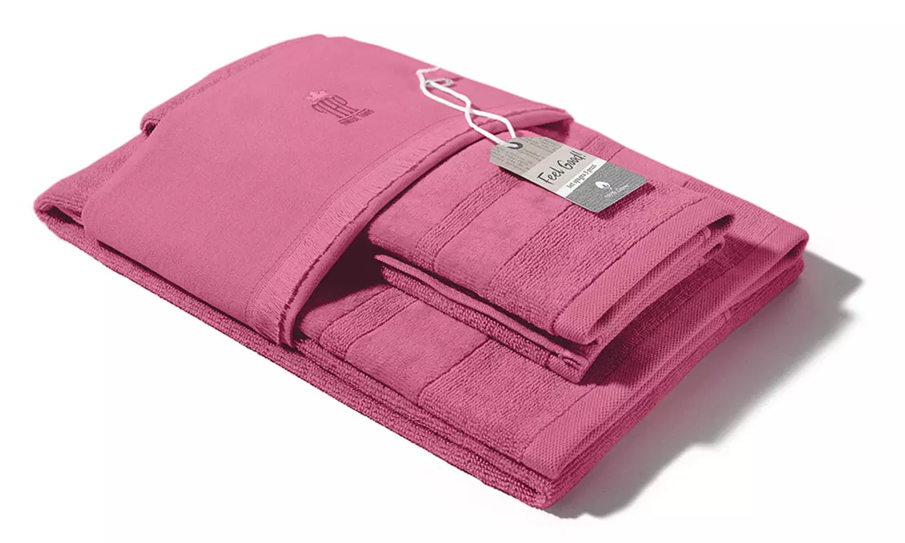 Set di asciugamani da bagno in spugna Joy