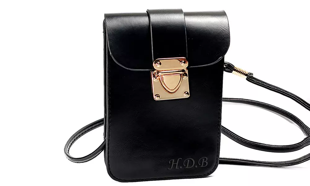 Vintage Leather Bag with Three Initials, First Name, or Monogram from MonogramHub.com (Up to 88% Off) - Primary Image