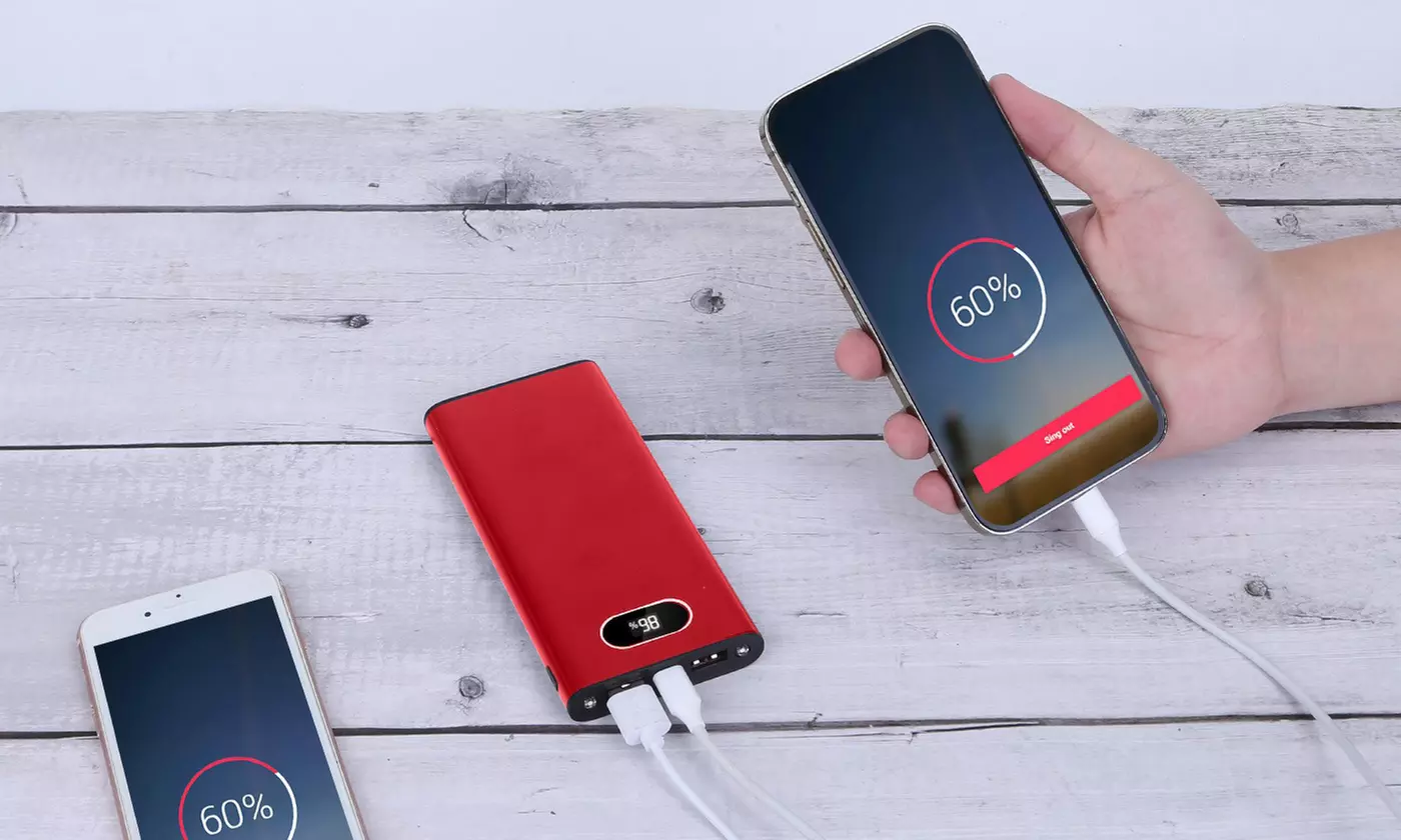 iMounTEK 20,000mAh Power Bank 22.5W Fast Charge Battery Pack w/ Display & Light