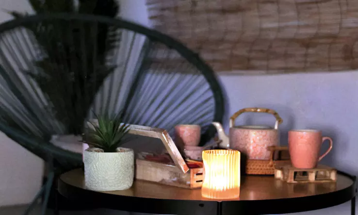 Masaje relajante con infusión y bombones, opción a masaje craneofacial