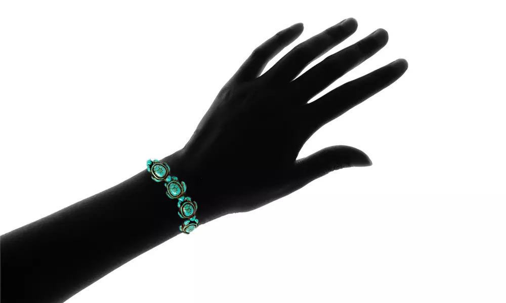 Genuine Handmade Turquoise Sea Turtles Bracelet by DREAMGEM - Second Medium