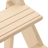 Image 5: Four Tier Natural Pine Wood Desktop Display Stand