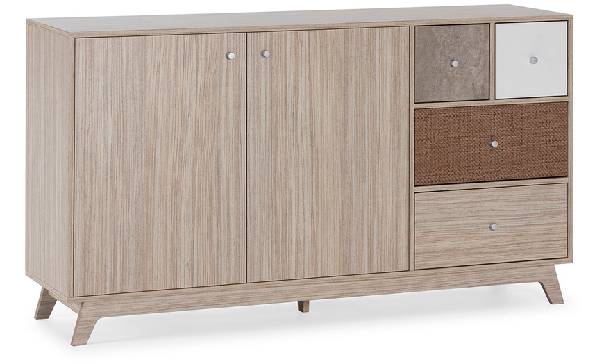 Image 2: Buffet Maia 2 portes et 4 tiroirs multicolore