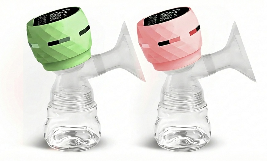 Image 5: Elektrische borstpomp met fles van 180 ml.