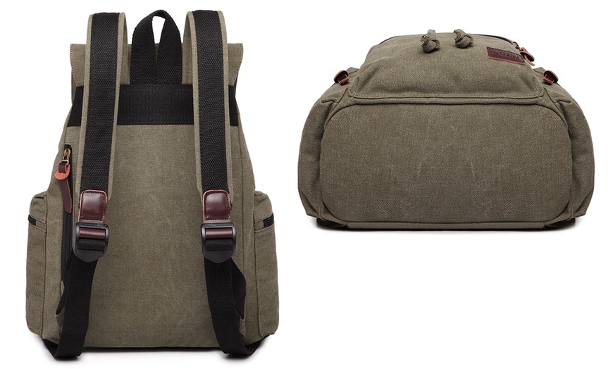 Image 8: Kono Large Multi-Pocket Backpack