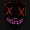 Image 3: Halloween LED Purge Mask Light Up Funny Masks