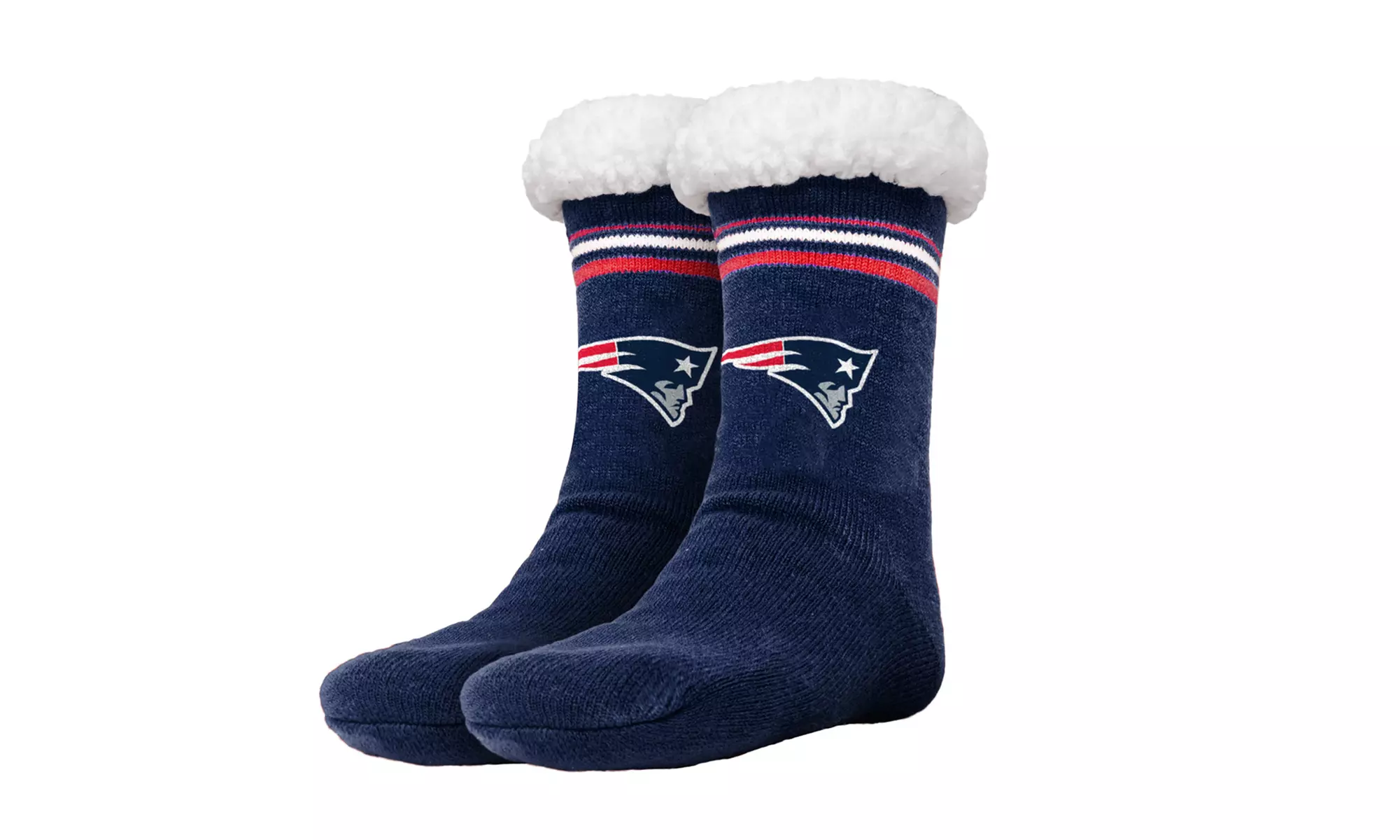 Forever Collectibles Women's NFL Footy Sherpa Sock Slippers