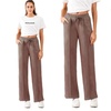 Image 11: Plain and Seam Front Wide Leg Trousers
