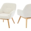 Image 17: Poltrona scandinava con gambe in legno massello Doosense