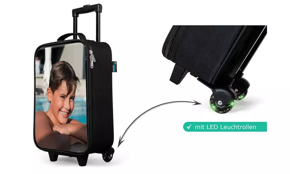 Personalisierbarer mit Foto: Rucksack oder Koffer für Kinder