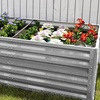 Image 12: Elevated Open Bottom Sectioned Metal Garden Bed