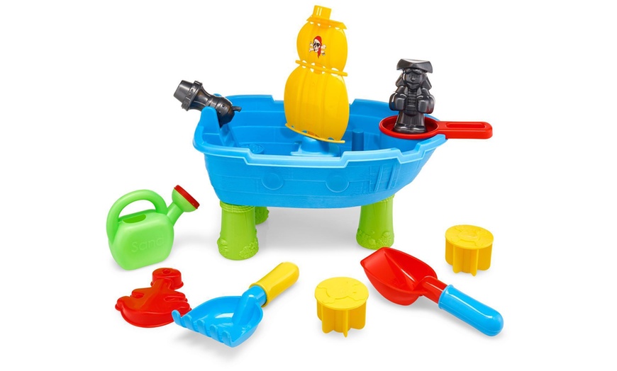 Image 2: Sand Play Pirate Ship Toy Set