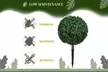 HOMCOM Artificial Boxwood Topiary Trees - Image 5