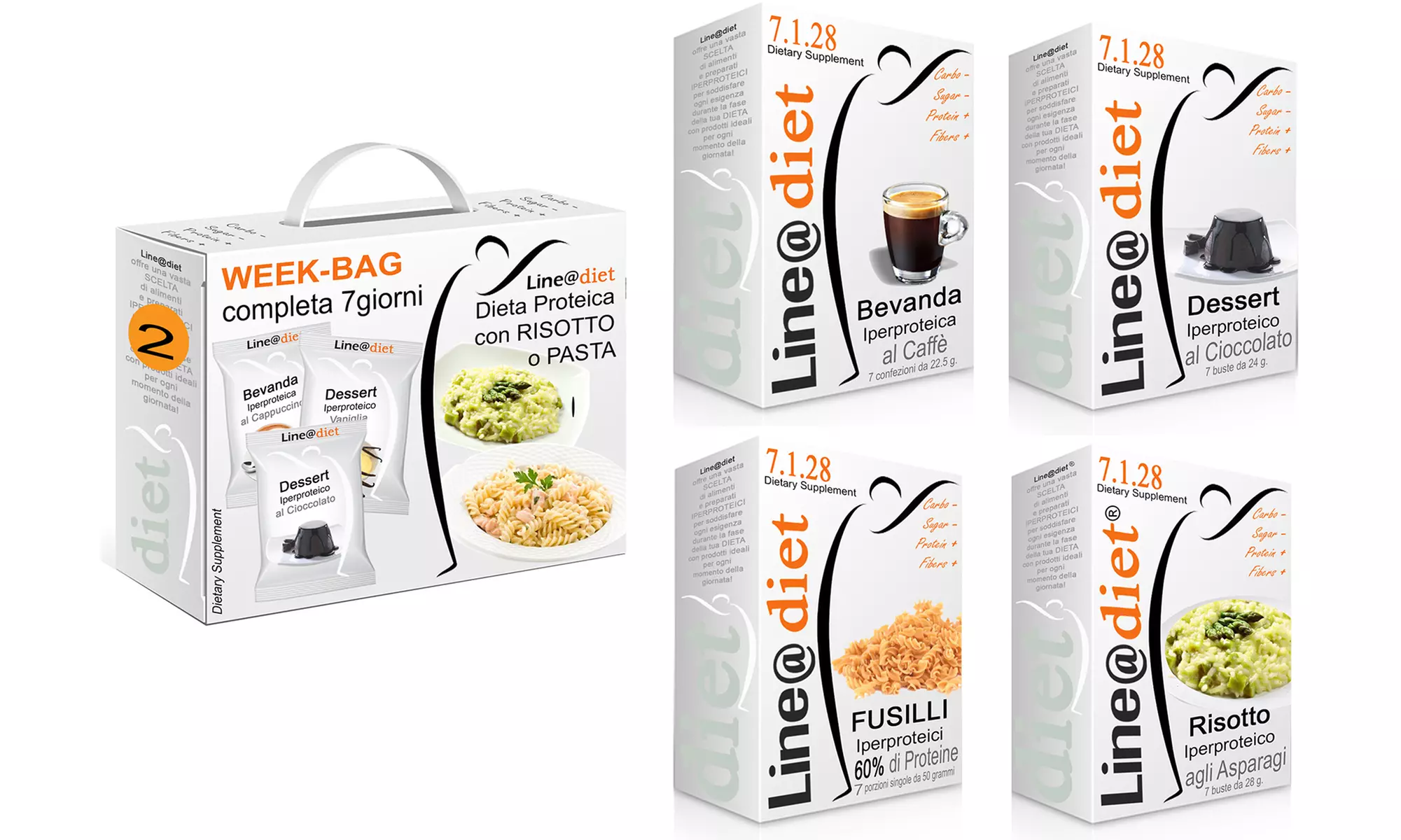 Kit Dieta Proteica Line@ con risotto e pasta