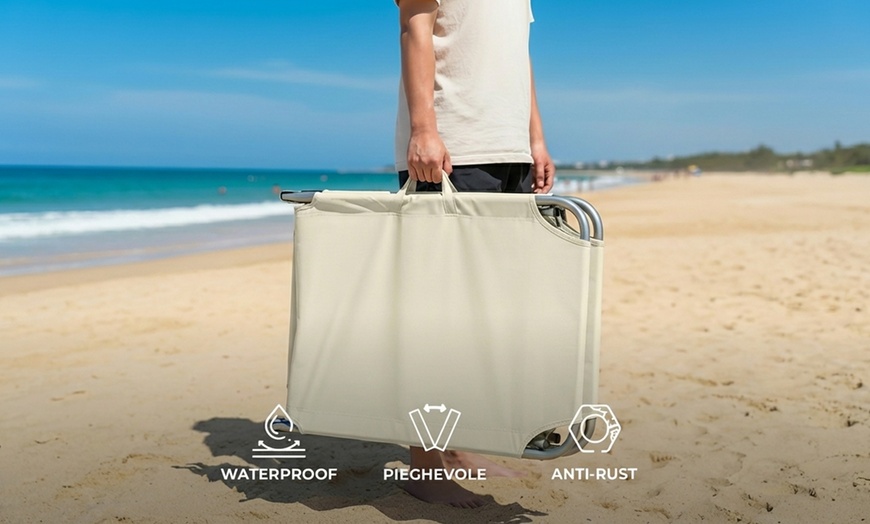 Image 7: Ensemble de 2 chaises longues réglables