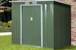Outsunny Lean To Garden Shed in Galvanised Steel, 5.6x6.9ft or 7x4ft - Second Medium