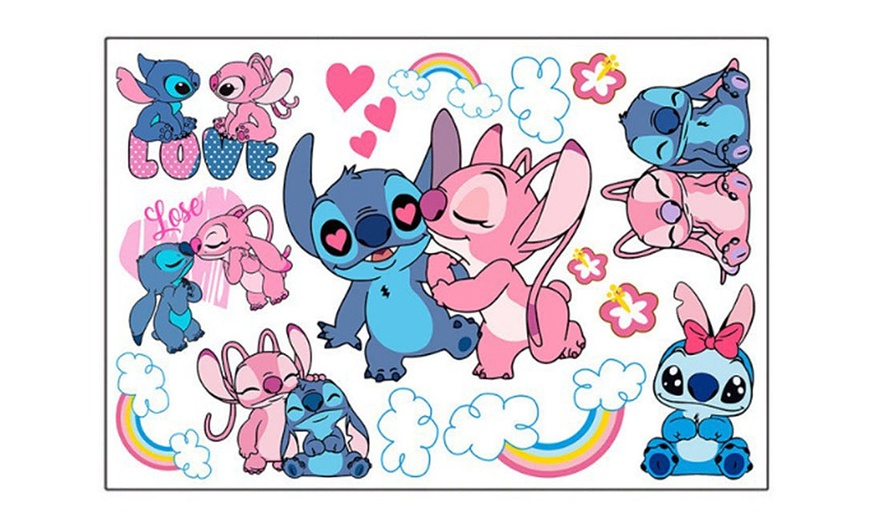 Image 7: Yutou Lilo & Stitch Inspired Wall Stickers