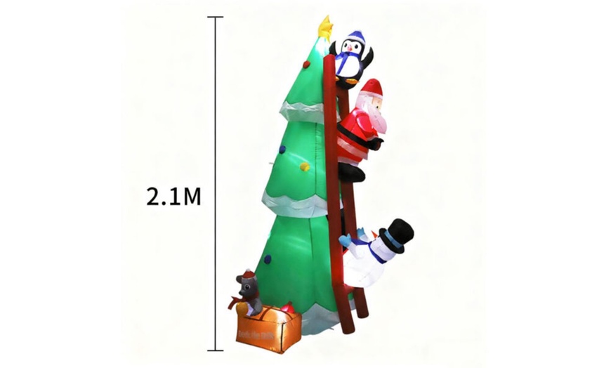 Image 6: Inflatable Christmas Decorations, Santa Claus or Tree