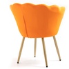 Image 39: Fluwelen schelp fauteuil