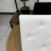 Image 3: Pouf carré en simili cuir avec espace de rangement