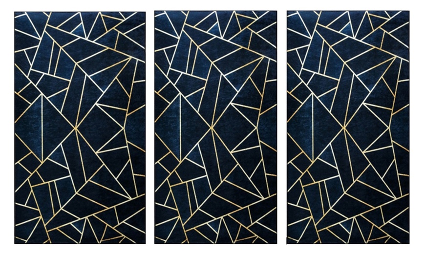 Image 6: Alfombras Graphic negro y dorado