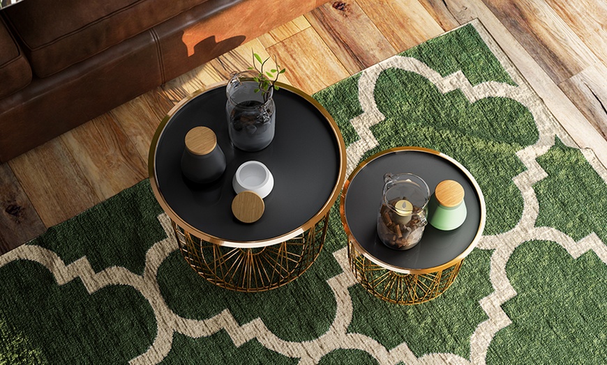 Image 6: Two-Piece Coffee Table Set