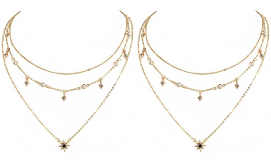 Image 3: Gold Star Necklace