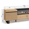 Image 24: Mueble para TV con acabado en roble y opción a chimenea eléctrica